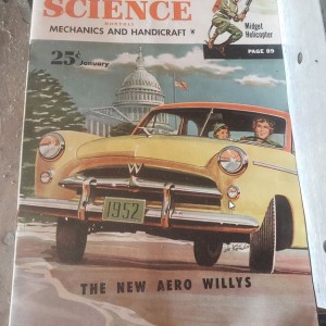 January 1952 Popular Science Aero Willys