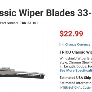 Replacement wiper blades