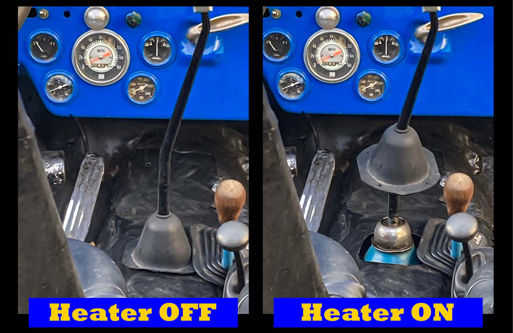 Jeep Heater OFF-ON