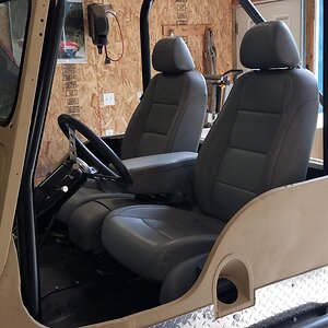 Seats installed