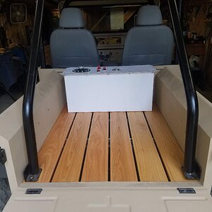 Truck bed is finished